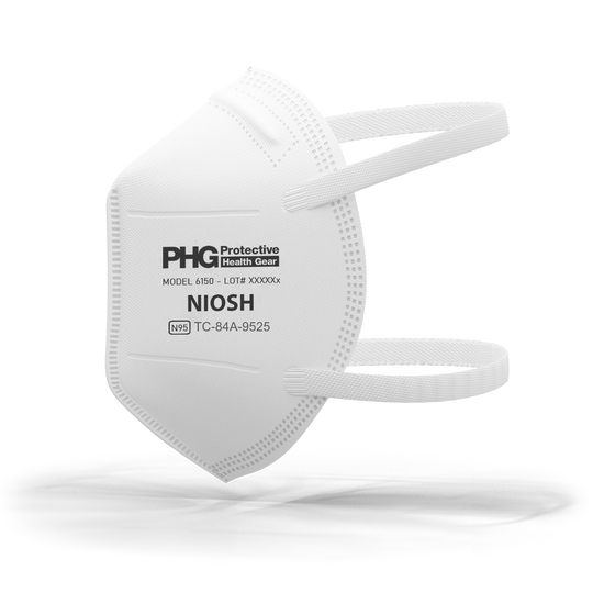 Model 6150 NIOSH Approved N95 Respirator, 50-Pack