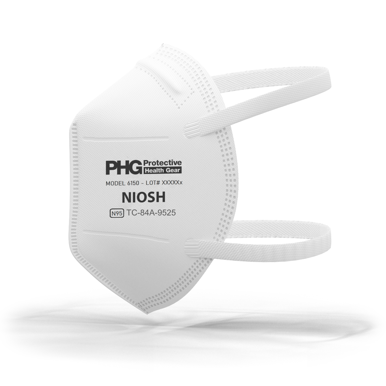 Model 6150 NIOSH Approved N95 Respirator, 20-Pack